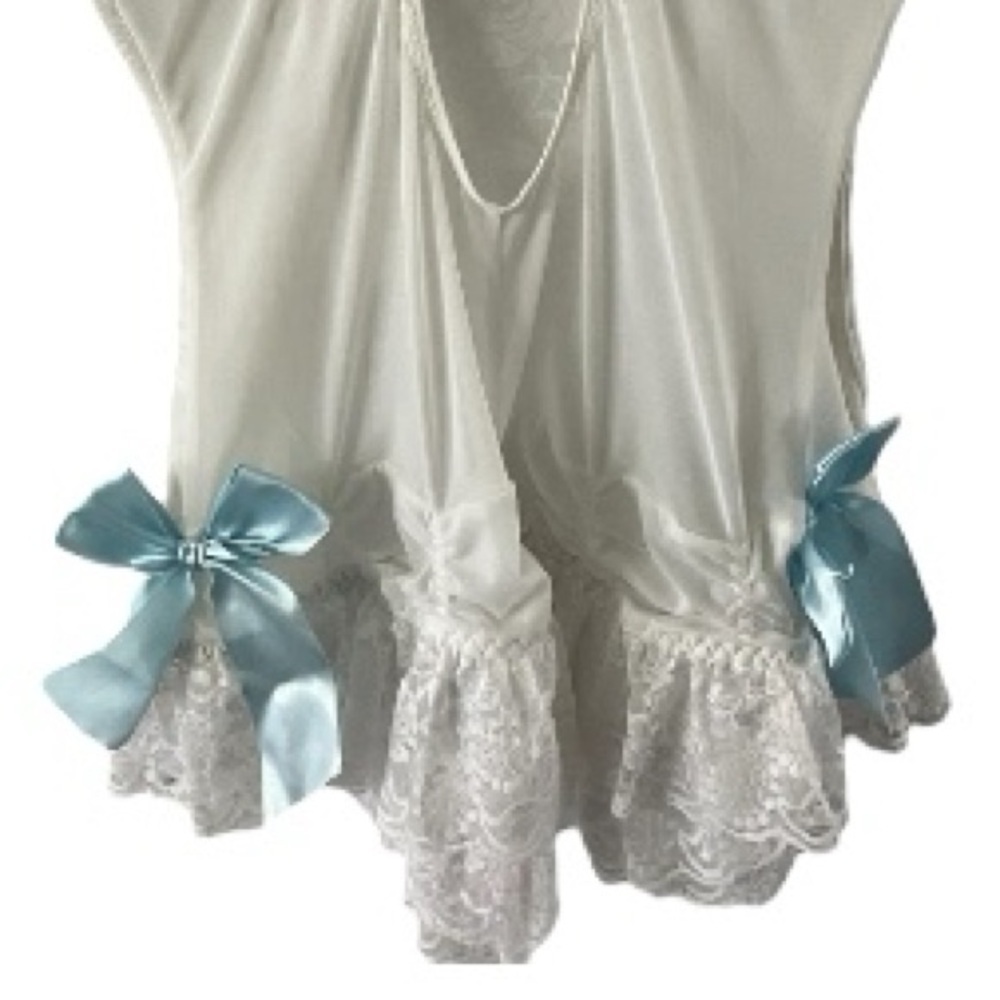 5th Ave Intimates Chemise, Lingerie, NWT, Underwire, Floral Lace, Sexy, Sz L - Picture 11 of 13